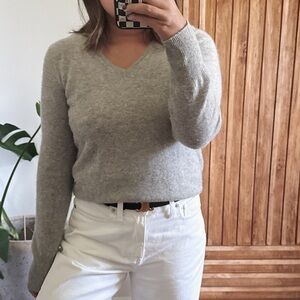 ONLY MINE 2 Ply Cashmere Heathered Gray. Size MP